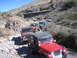 1996 Ford Bronco - A convoy of Jeeps navigates a desert landscape on an off-road adventure.