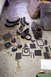 1968 Ford Mustang - Car heater core and ducting parts disassembled on the floor, with a diagram nearby.