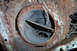 1968 Ford Mustang - A heavily rusted vent duct with visible wiring and internal louvers is shown in detail.