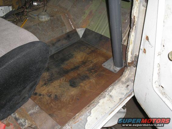 the nearly completed floor pan... one down-one to go.