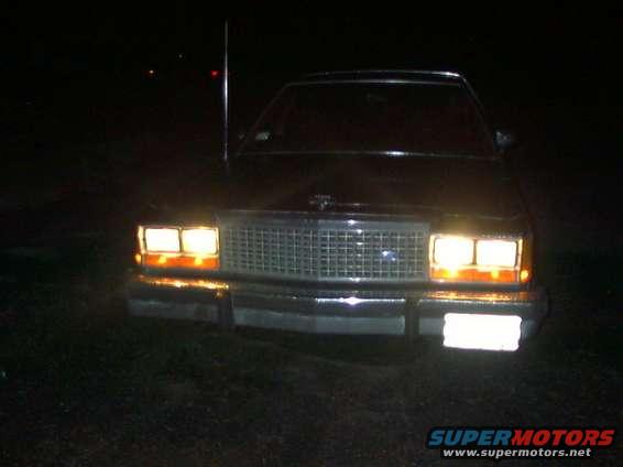 Front pic, high beams (glare was reduced with turning off the flash).