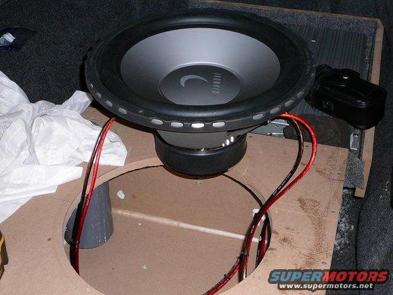 8ga-subwoofer-wiring.jpg I originally purchased 12GA wire for the Subwoofer. I decided it was a little weak for the 800 or so Watts of continuous power I am delivering to it from my Eclipse E34230 Amplifier.