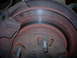 Passengers side disk.  Not really grooved.    Shiney part is where pads made contact with the rotor....