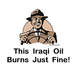 1993 Ford Bronco - Illustration depicts a man driving and states 'This Iraqi Oil Burns Just Fine!'.