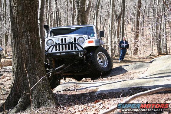 our new friend and his flexible jeep