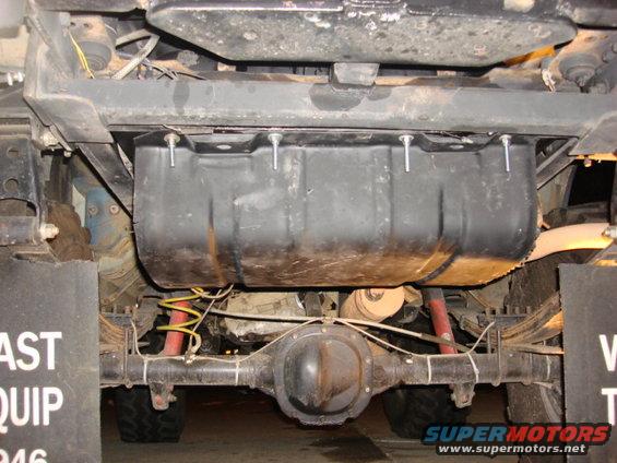 notank6.jpg i forgot the top straps were adjustable so i got longer bolts first. i will trim them down some soon. here is the tank all tighened in place.