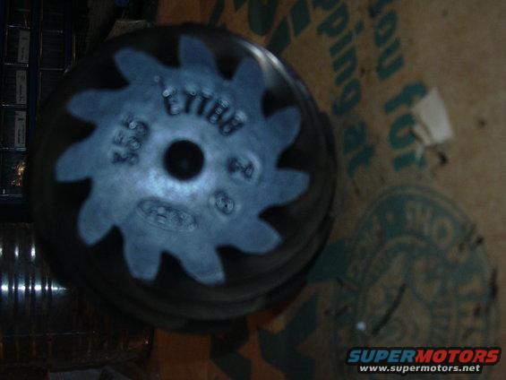 Differential gear with 'ETTERB' and '3.55' visible