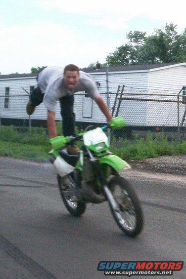 Paulie goin 80 on the bike