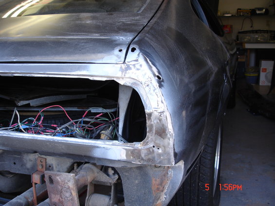 Right Side of tail light panel with old filler removed.
View 1