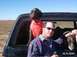 1990 Ford Bronco - Here's the real occupants of the Bronco. I'm just the chaufeur, they tell me where to go. GWP "Cora" & GSP "Red".