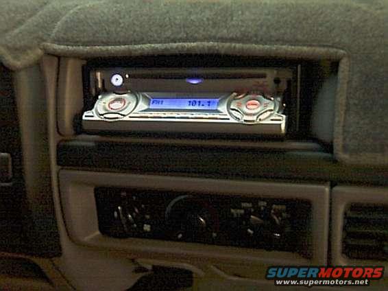 Here's the M610 installed.  I used Ford connector adapters - I highly recommend if you upgrade.  The stock Ford wires are correctly color coded on my 1996 model in case you don't want to use the adapers and want to splice right into the bus.