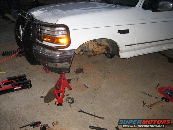it looked really weird without anything under the front end.