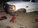 1996 Ford Bronco - it looked really weird without anything under the front end.
