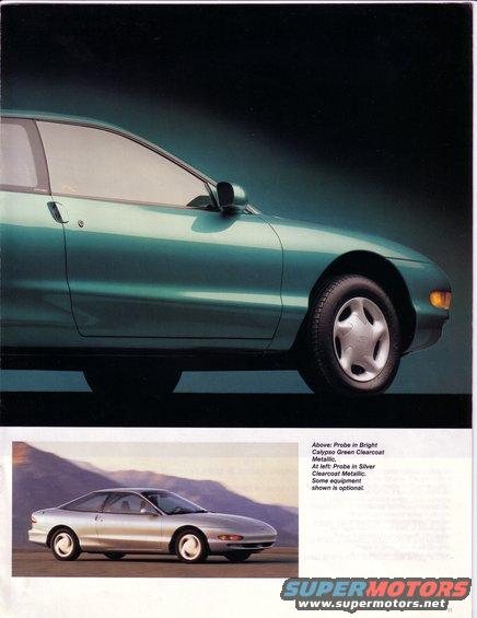 1993 Ford Probe in green, side view