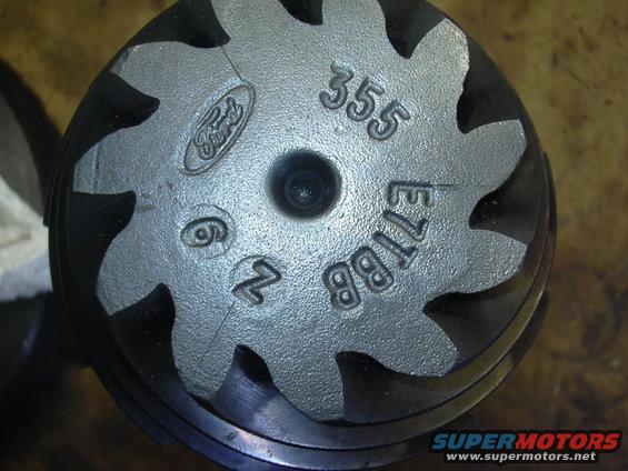 Ford differential gear with 355 marking