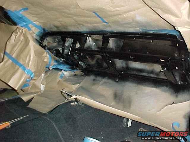 dashpaint.jpg I repainted the dash and replaced the carpet in 2007 when the new leather was installed so it would all look like new.