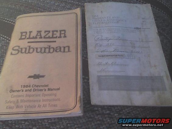 I've since lost the owner's manual (it's probably two feet away from me on my desk) but it had that and the original warranty manual with the first owner's information on it.  Truck was bought new in Missouri, then went to Colorado, and now it's in Texas.