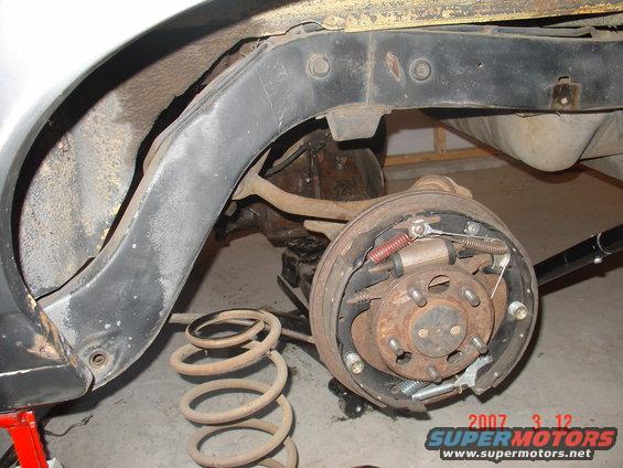 One spring out, now for the other side.