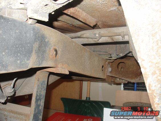 frame rails will be sanded and painted as well as the underside.