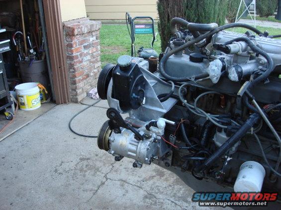 sagniawnew14.jpg I then removed the old hose ends and all that is needed is a new pressure hose for  E150 van and a new return line and fluide and the motor running. this was an easy 1/2 day swap.