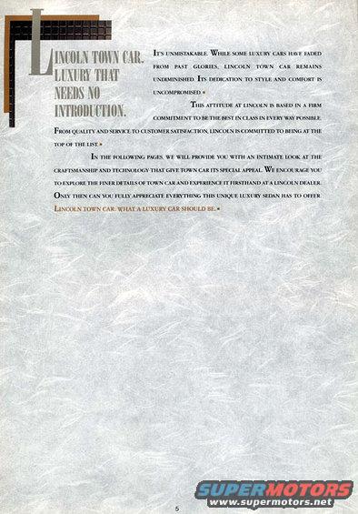 89l3.jpg 1989 Lincoln Town Car Brochure pg3