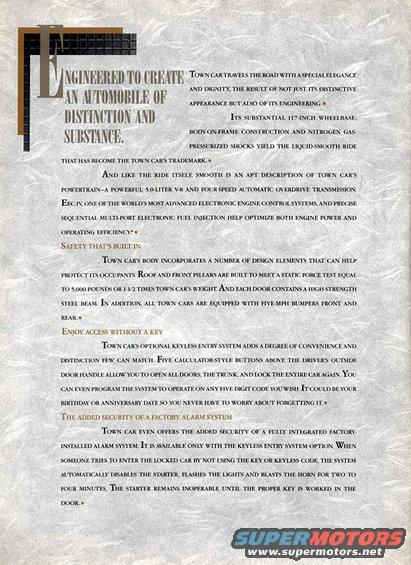 89l10.jpg 1989 Lincoln Town Car Brochure pg10
