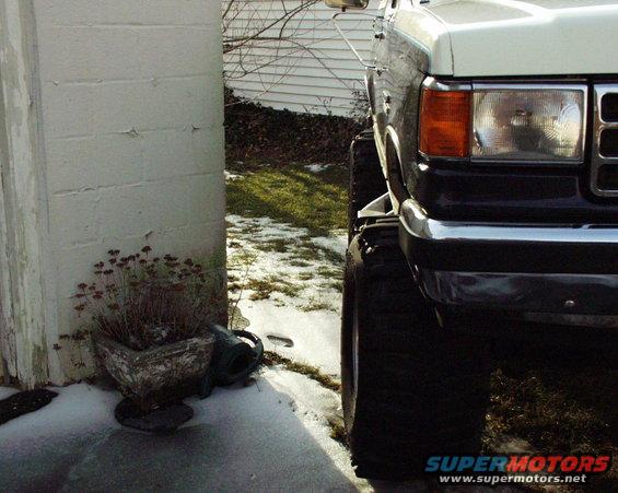 p2211204.jpg 15 X 14.5 X 15 boggers mounted on Mickey Thompson classic II wheels 15x12 / 3 3/4 inches offset.
The wheels are in very good condition no scratches rust, ect. the tires don't have too much left in them. 
$400 for wheels and tires. local pick up only will cost too much to ship!