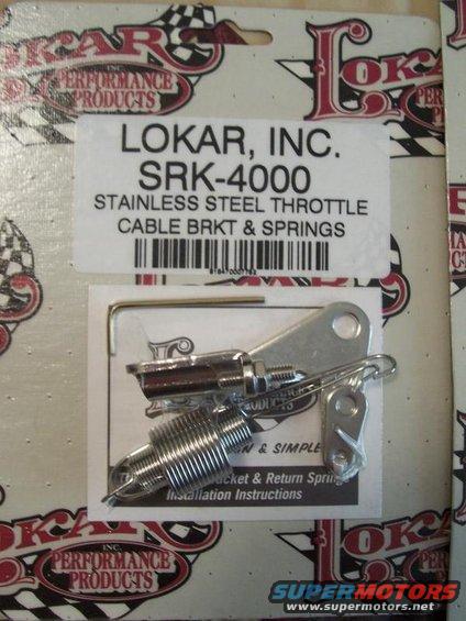 Lokar Throttle Bracket with Return Spring
March '07