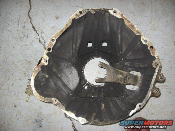 Clutch bell housing with internal fork mechanism