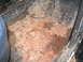 1979 Ford Bronco - Interior floor pan shows significant rust and exposed wiring.