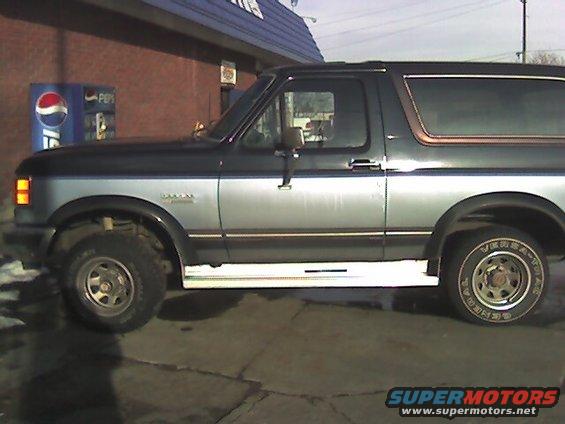 The original tires (well, not ORIGINAL for petes sake!).  I drove from South Carolina to Colorado on these puppies.  Check out how much space this truck wants for tires and these things are like dinky little donuts on it!