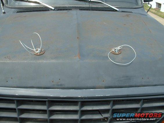 home made hood pins