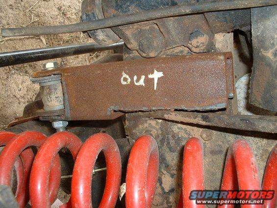 home made trac-bar drop down bracket