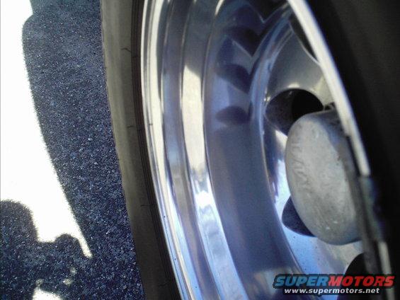 Chrome wheel and tire detail