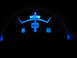 1995 Ford Thunderbird - A close-up of a car's illuminated gauge cluster at night.