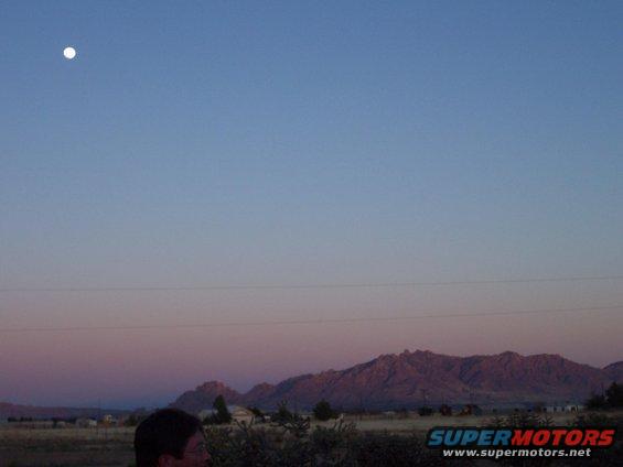 sunset in deming, nm. this is the veiw we used to always have. 