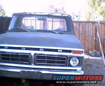 Front view of a Ford F-Series truck, likely from the early to mid-1970s