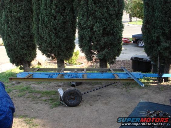 trailer47.jpg now the deck is all weleded. here is the front lower deck protection and start of the side.