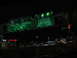 1995 Ford C-350 (Centurion Conversions) - Nighttime view of highway signs indicating directions to Louisville and Lexington.