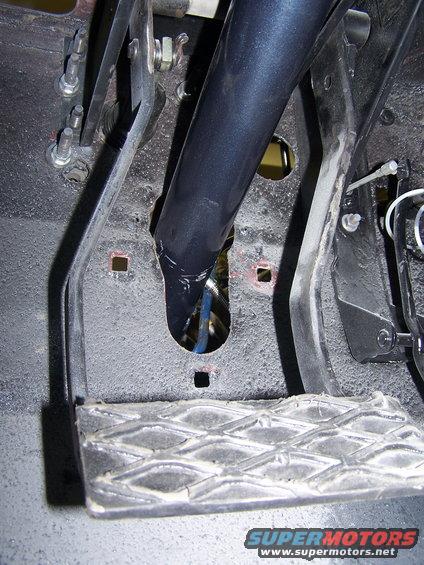 Brake pedal assembly with diamond plate footrest