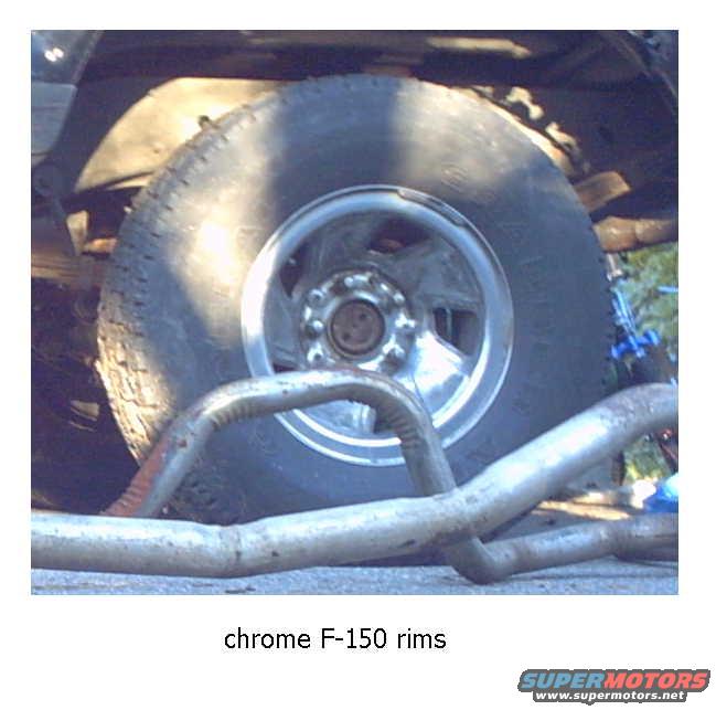 Newer style chrome  15"  F-150 rims.