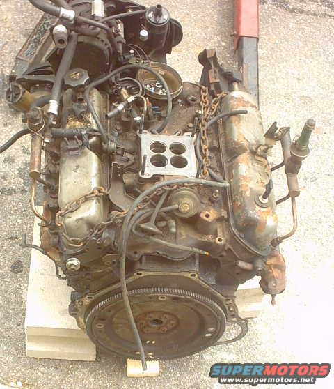 First , original engine.
1987 ? 4 brrl manifold

FS_     $100  as is.