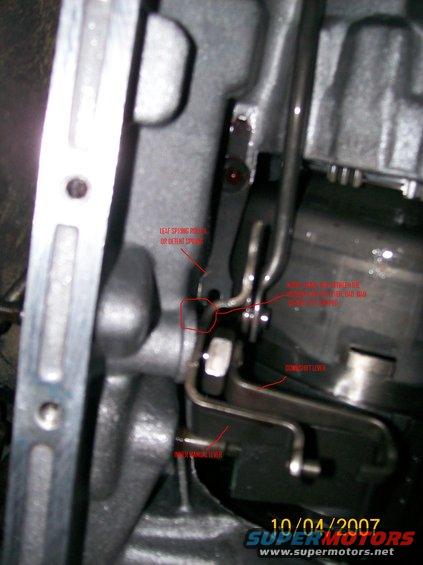 Transmission part with red annotations and date 10/04/2007