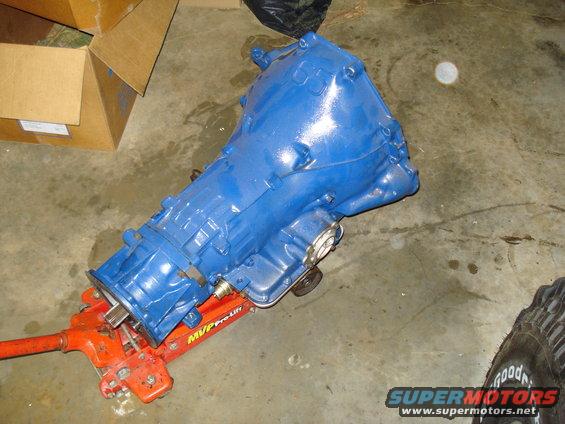 Blue transmission on orange jack with "MVP Pro-Lift" text