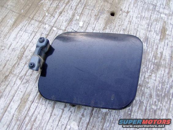 Black Fuel door, slight fading