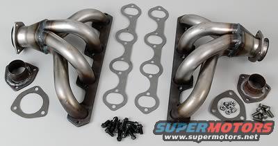 Exhaust manifolds with gaskets and hardware