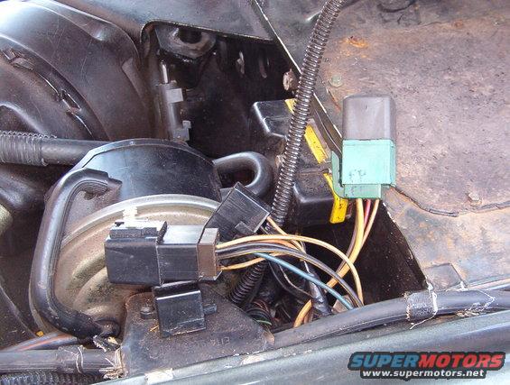 relays1.jpg This is a common problem in all pre-'92 EFI F-series & Broncos.  These Ford-style relays (BROWN socket = EEC power; GREEN socket = fuel pump) are notorious for causing intermittent failures in the EEC & fuel pumps.  Yesterday, this EEC PWR relay decided to lock on, killing the battery.  Today, its contacts are so bad that the truck won't run.  So it's about to be TRASH.

[url=https://www.supermotors.net/registry/media/1122758][img]https://www.supermotors.net/getfile/1122758/thumbnail/eec_pwr_relays.jpg[/img][/url]

[url=https://www.supermotors.net/registry/media/302073][img]https://www.supermotors.net/getfile/302073/thumbnail/relayblock.jpg[/img][/url]

See the NEXT caption.

The brown relay is resting on the vacuum cruise servo, and the yellow connector is for the EEC.

[url=https://www.supermotors.net/registry/media/173732][img]https://www.supermotors.net/getfile/173732/thumbnail/cruise-vacuum-92v8.jpg[/img][/url] . [url=https://www.supermotors.net/registry/media/491917_1][img]https://www.supermotors.net/getfile/491917/thumbnail/cruisetroubleshooting.jpg[/img][/url]

If the Fuel Pump relay comes on with the key and stays ON even when the engine isn't running, read [url=http://www.fordf150.net/forums/viewtopic.php?f=21&t=97221]this thread[/url].