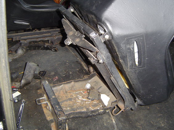 Springs were too strong on the factory seat mount for the Beard seats