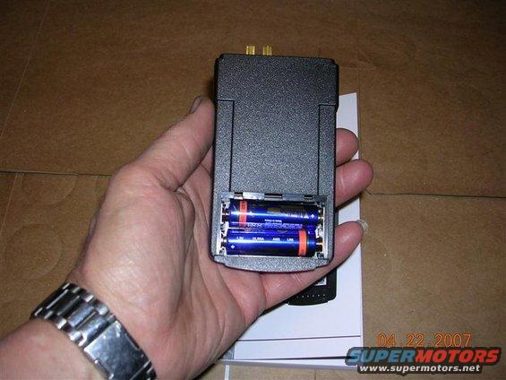 Batteries installed