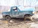 1996 Ford Bronco - This 1996 Ford Bronco is deep in the mud, its off-road capabilities.